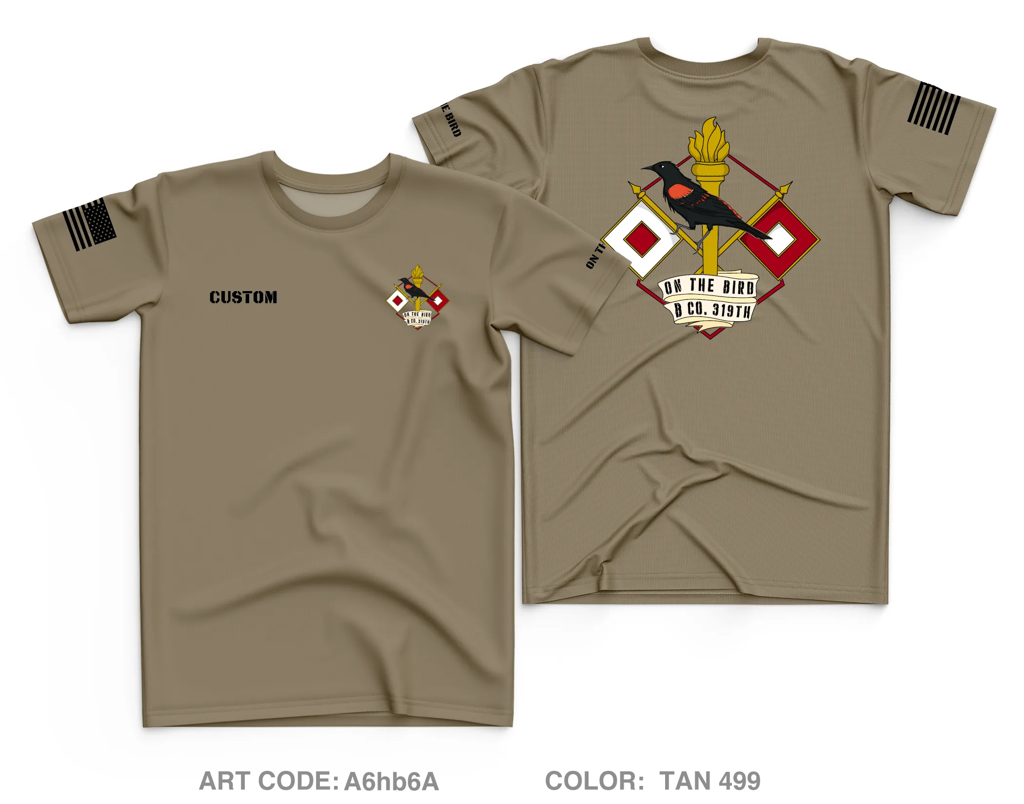 CUSTOM Bravo Company, 319th ESB Core Men's SS Performance Tee - A6hb6A