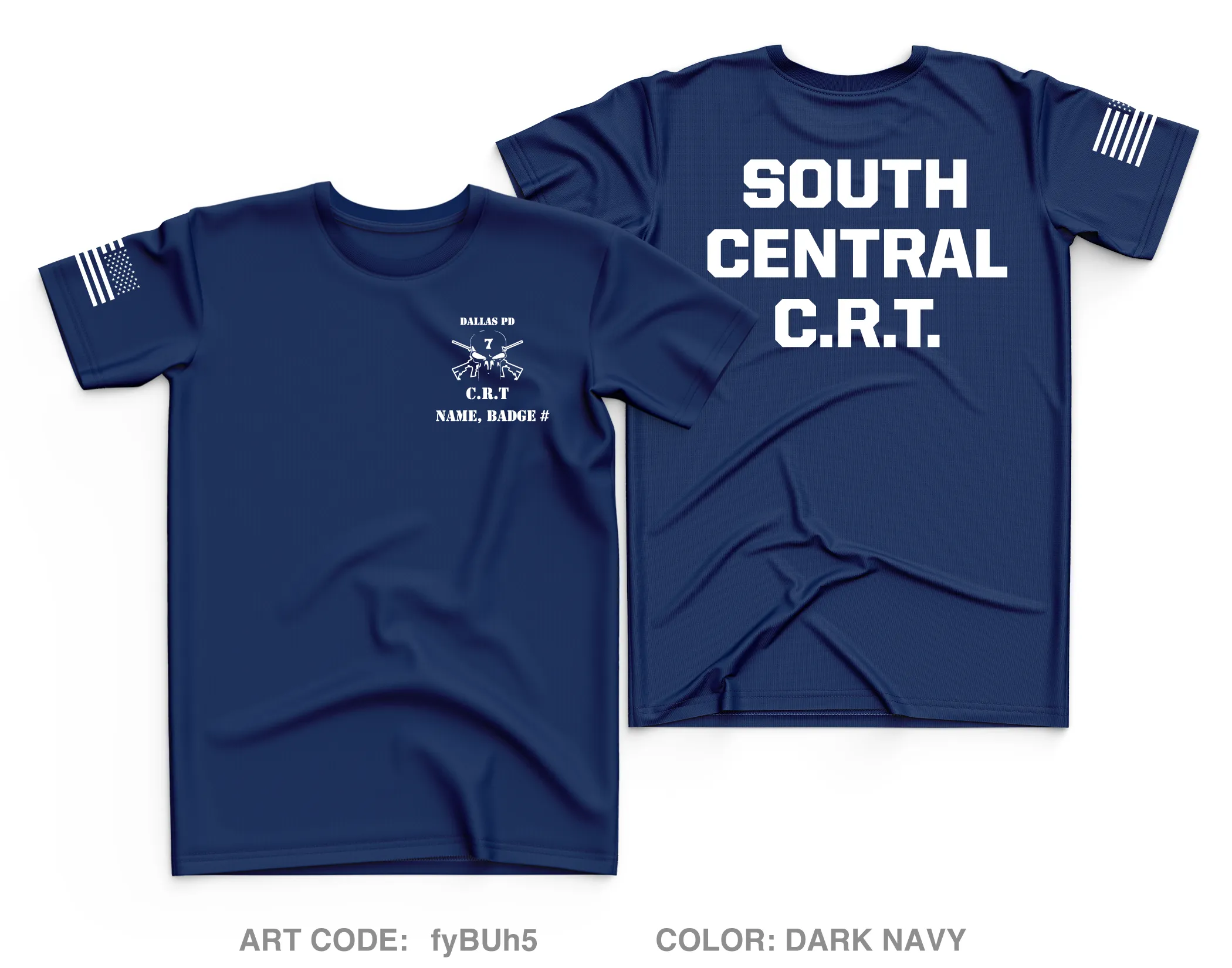 CUSTOM Dallas PD Store 1 Core Men's SS Performance Tee - FYBUH5