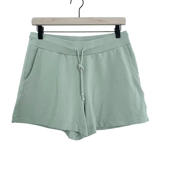 CUYANA French Terry Shorts in Sage - Excellent Pre-Owned Condition, Medium