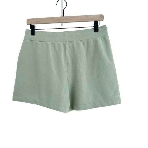 CUYANA French Terry Shorts in Sage - Excellent Pre-Owned Condition, Medium