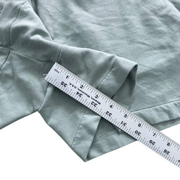 CUYANA French Terry Shorts in Sage - Excellent Pre-Owned Condition, Medium