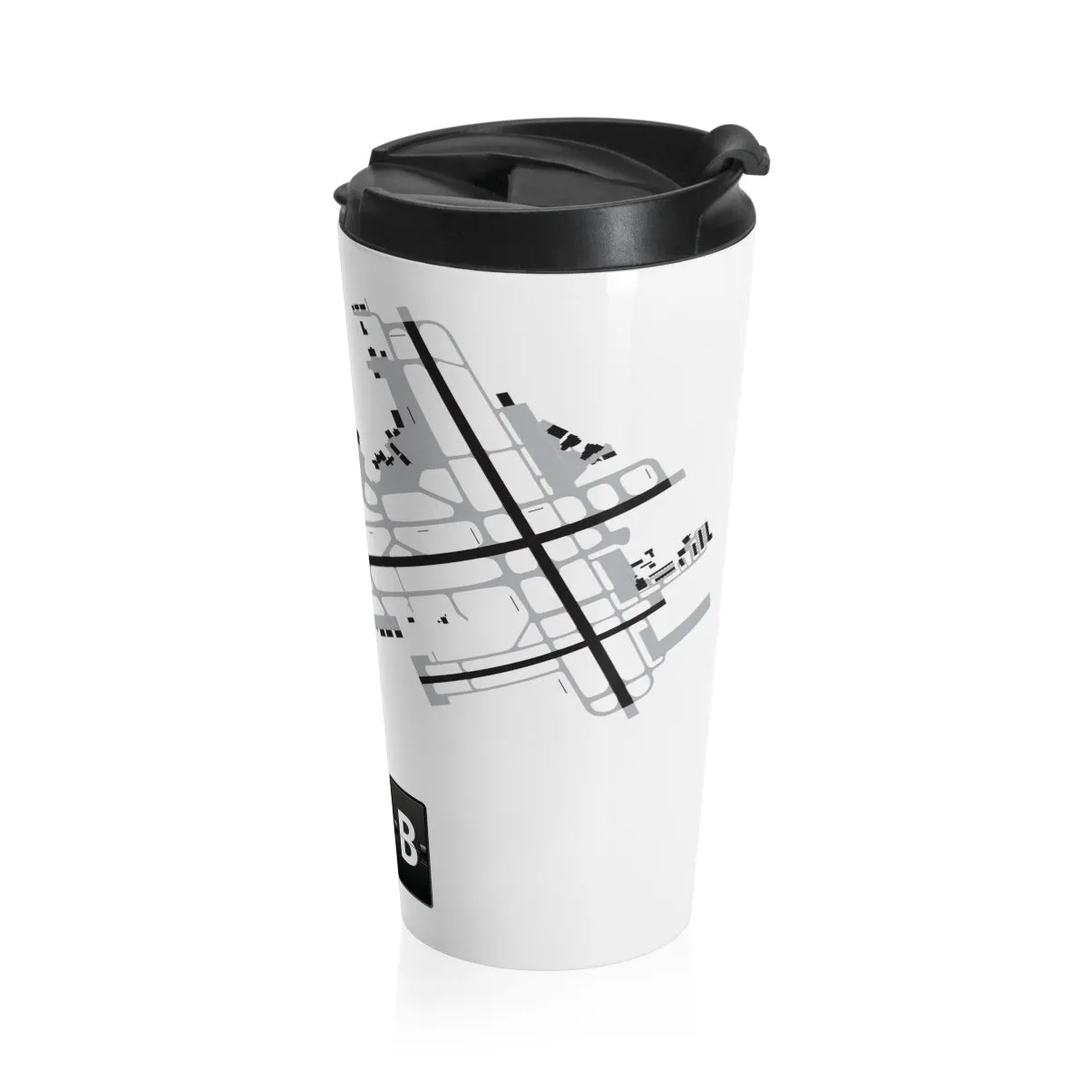 DAB Airport Diagram - Stainless Steel Travel Mug