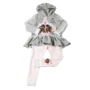 Daga - Warm Winter Tea Leggings Set- Grey
