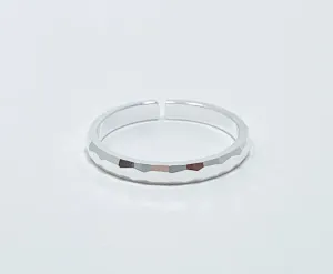Diamond Cut Toe Ring