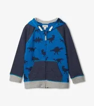 Dino Silhouette Raglann Hoodie