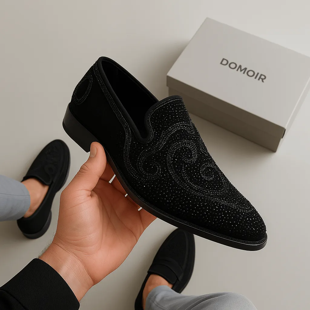 Domoir | Spiked Heel Loafers