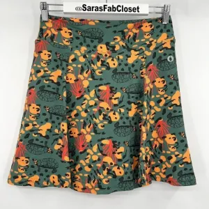Dona Jo Shakira Turtle Animal Print Golf Tennis Skort Skirt Size 2 Women’s Large
