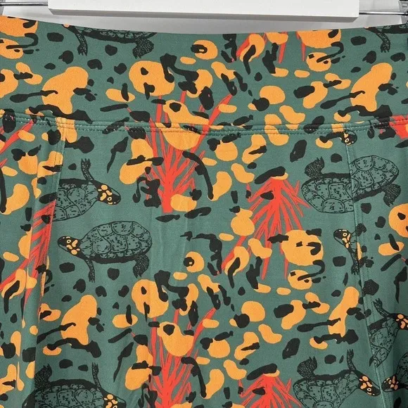 Dona Jo Shakira Turtle Animal Print Golf Tennis Skort Skirt Size 2 Women’s Large