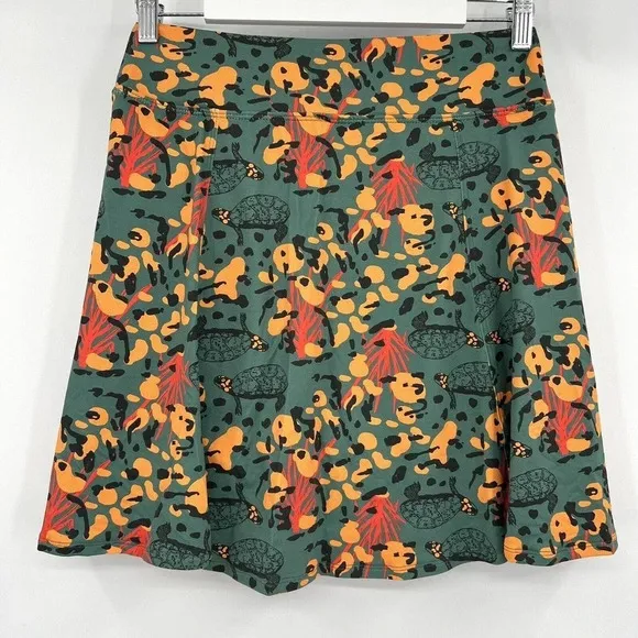 Dona Jo Shakira Turtle Animal Print Golf Tennis Skort Skirt Size 2 Women’s Large