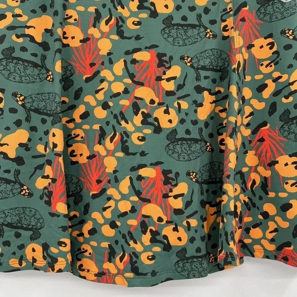 Dona Jo Shakira Turtle Animal Print Golf Tennis Skort Skirt Size 2 Women’s Large