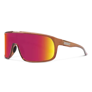Double Up - Matte Crystal Amber   Polarized Red Mirror Lens