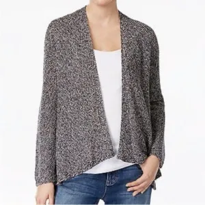 Eileen Fisher 100% Organic Linen Knit Open Front Cardigan Sz. XS