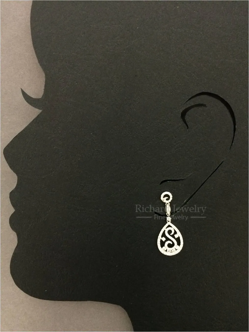 Elegant Dangling Diamond Earrings