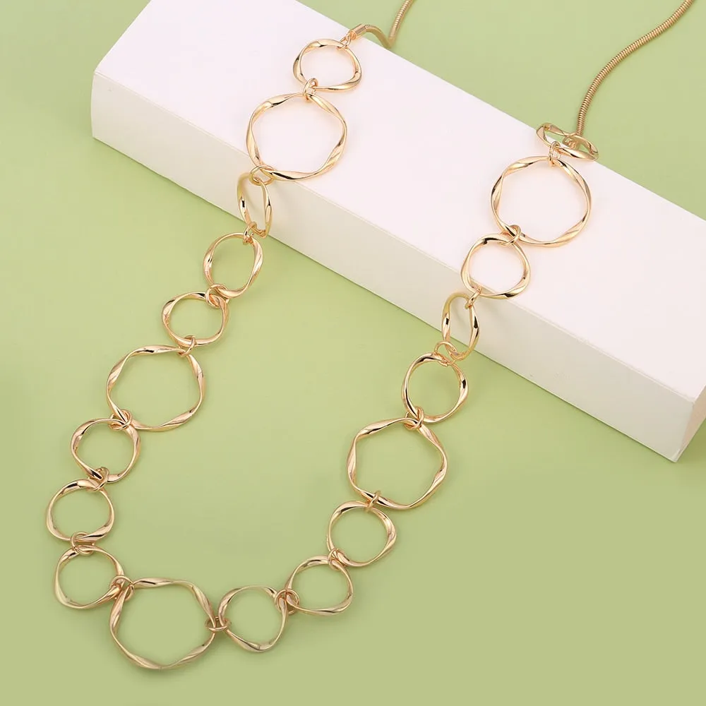 Elegant Long Chain Necklace