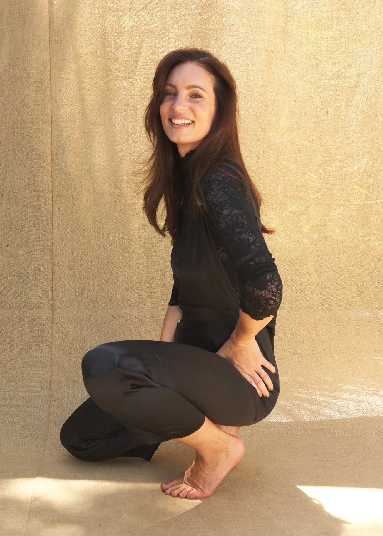 Essex Overalls in Black Charmeuse silk