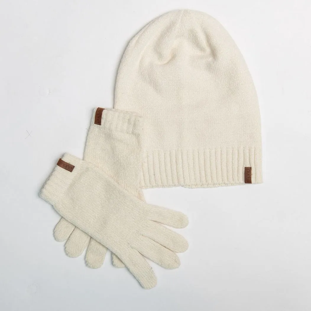 Faux Cashmere Beanie Hat | Gardenia