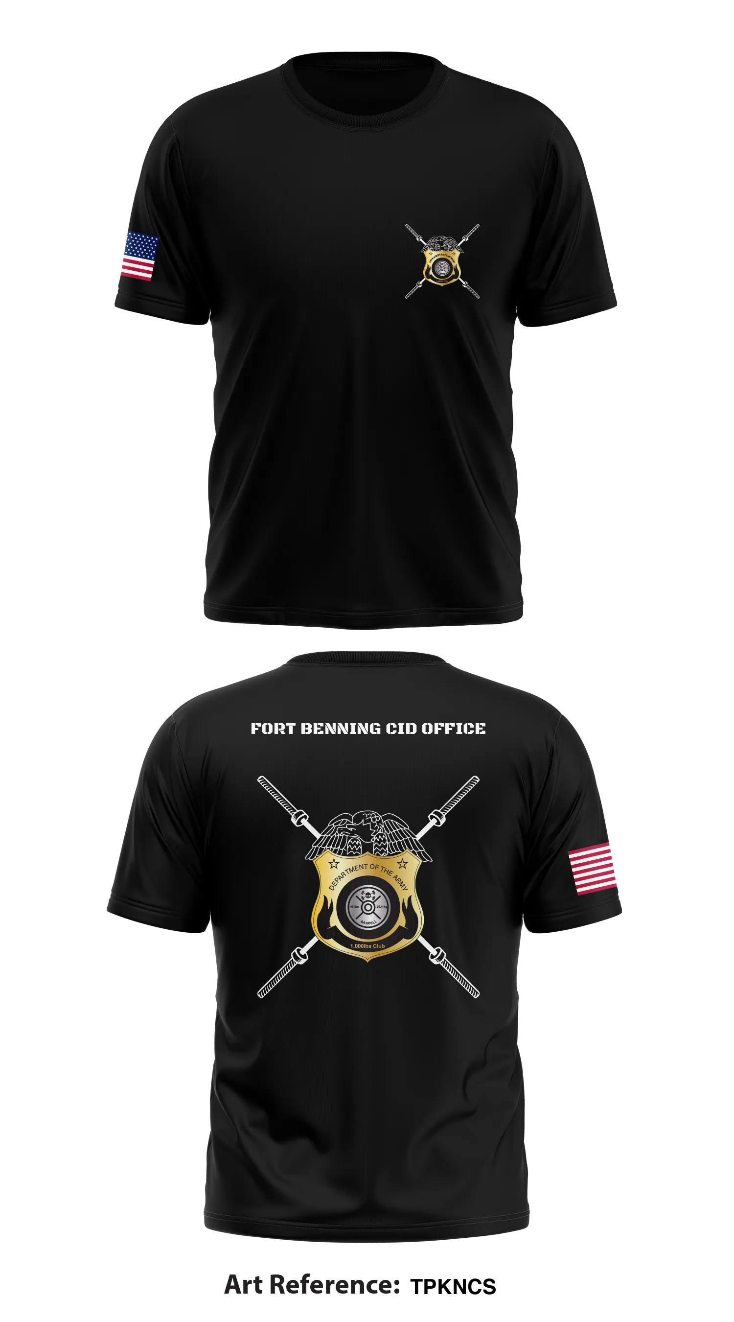 Fort Benning CID Office Store 1 Core Men's SS Performance Tee - tPKNcS