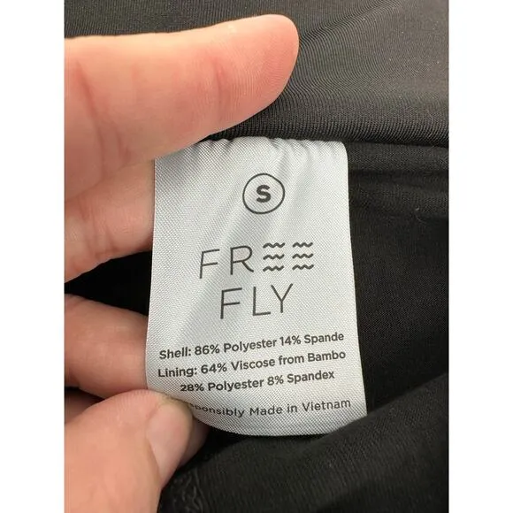 Free Fly Women's Bamboo Lined Active Breeze Skort Size S Black