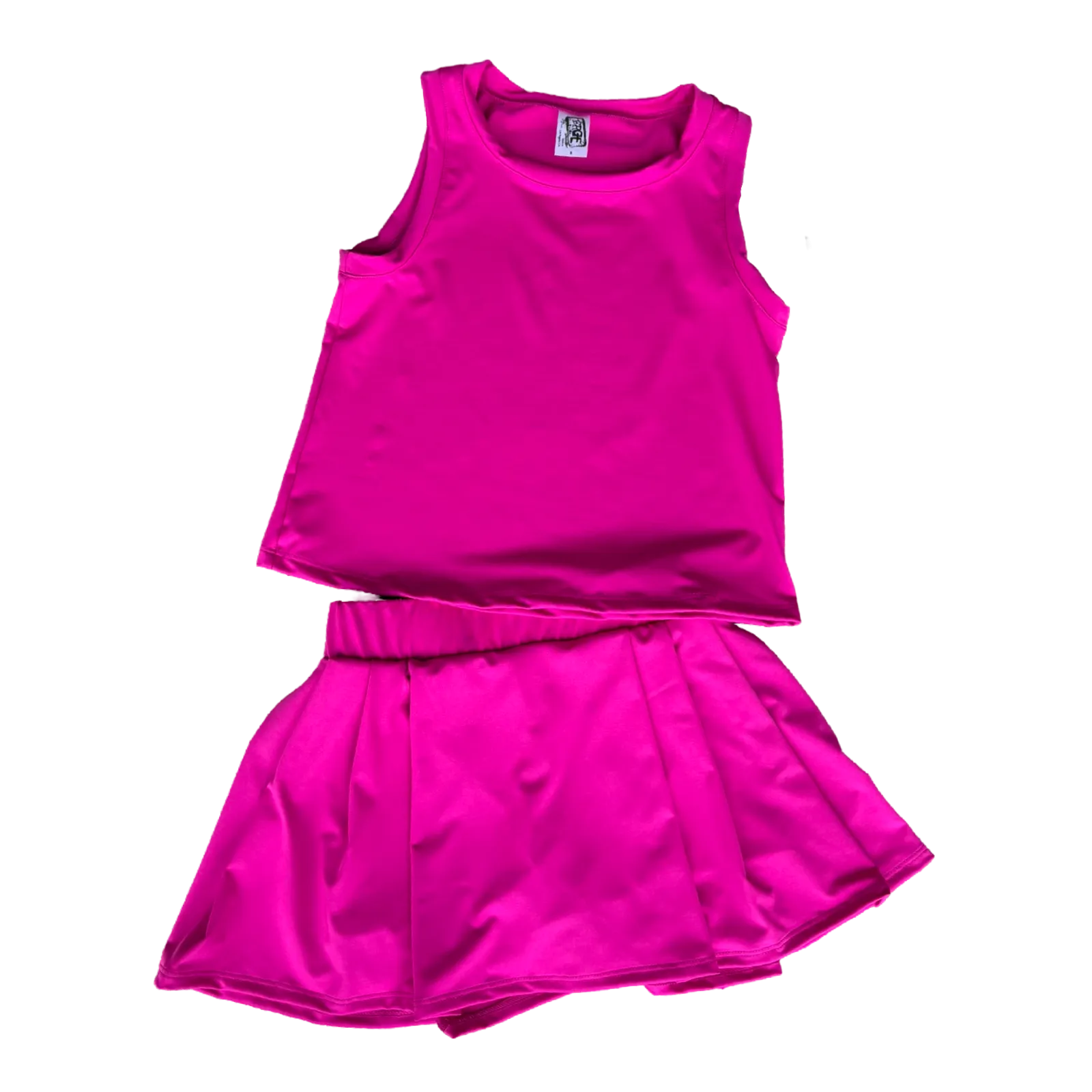 Fuchsia Solid Athletic Skort