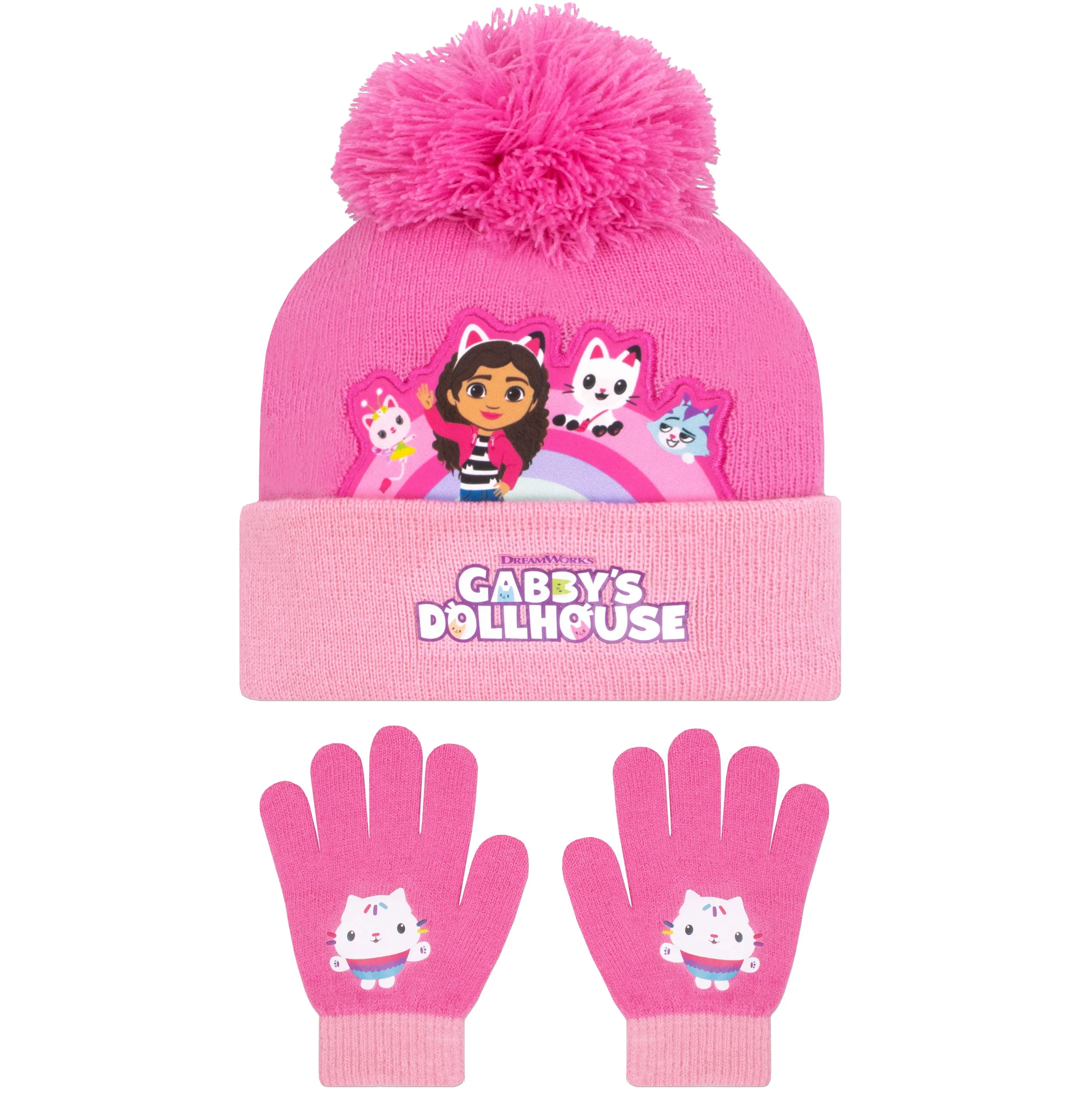 Gabby's Dollhouse Hat and Gloves Set