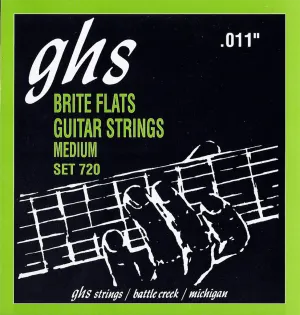 GHS Brite Flats Medium Electric Guitar Strings 11-50