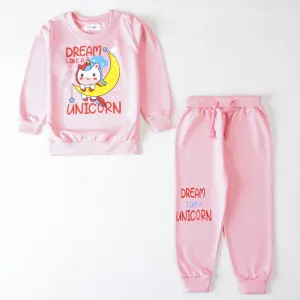 Girls Printed Full Sleeve Suit