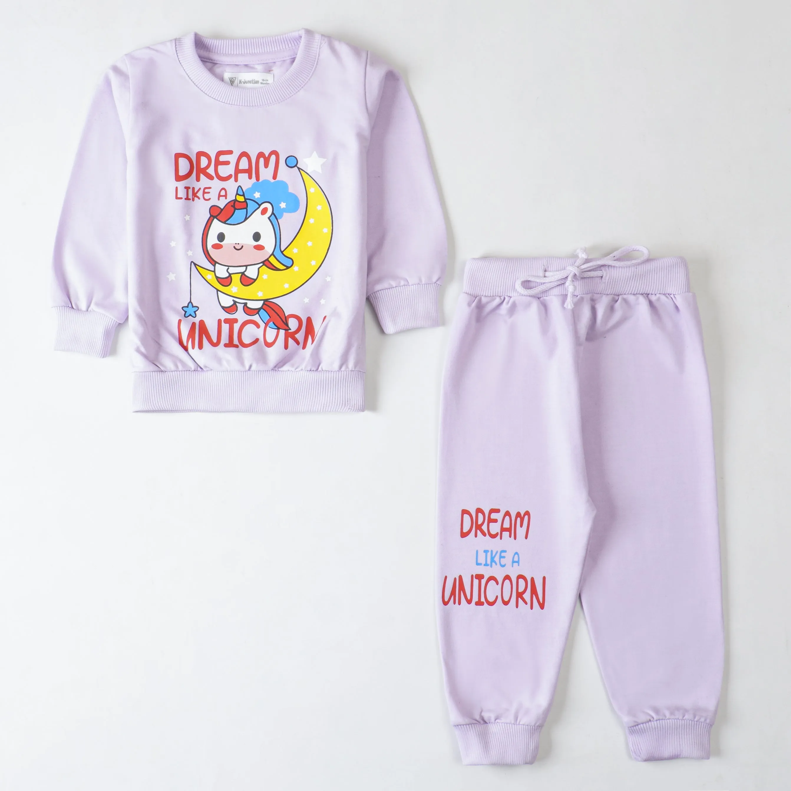 Girls Printed Full Sleeve Suit