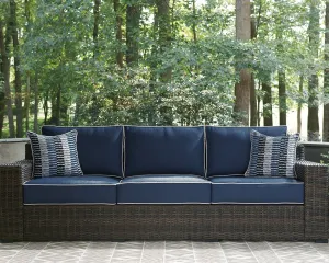 Grasson Lane 5-Piece Outdoor Sofa and Loveseat with Lounge Chairs and End Table