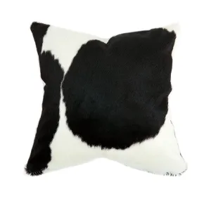 Holstein Cowhide Pillow - Black & White
