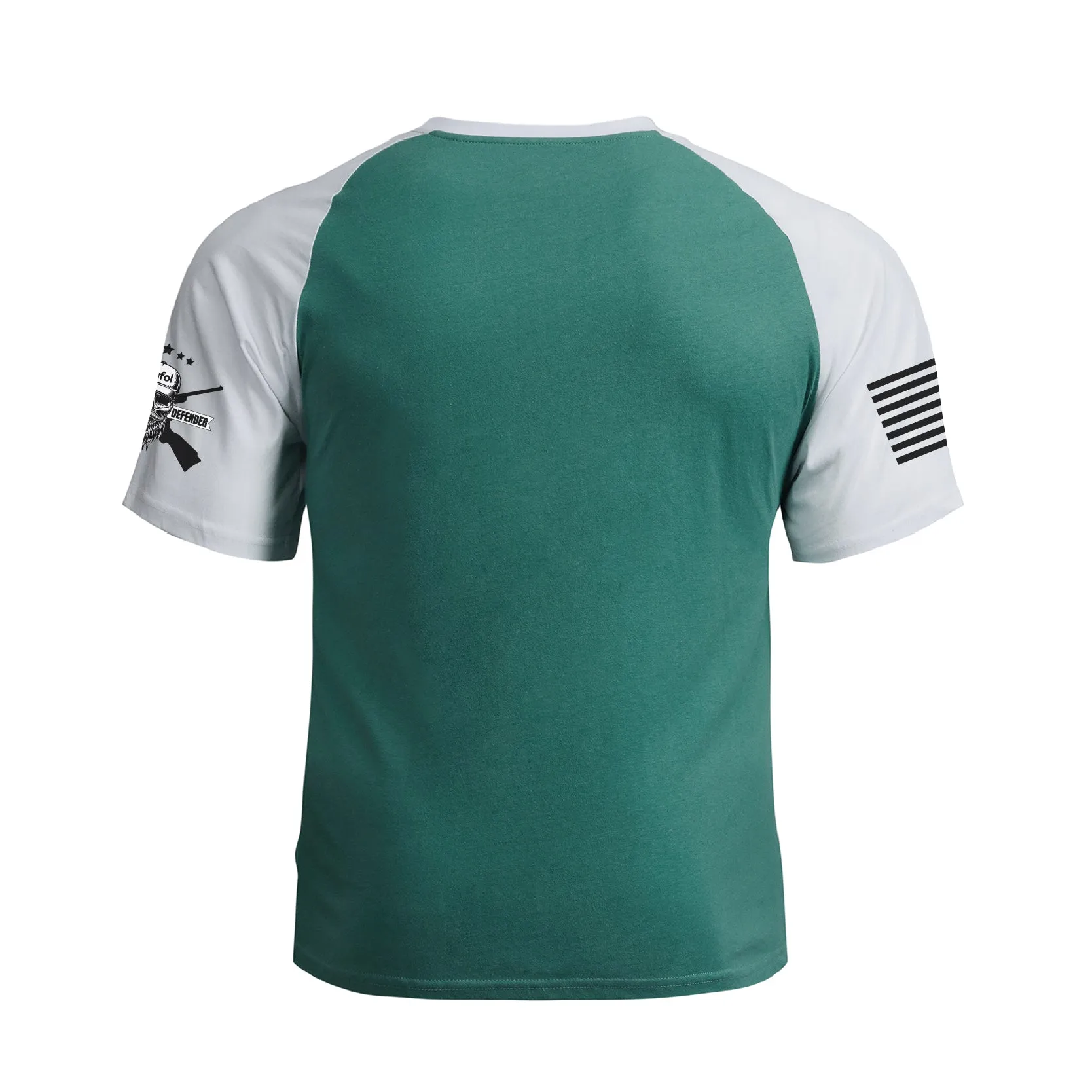 IN MY DEFENSE 100% COTTON RAGLAN GRAPHIC TEE