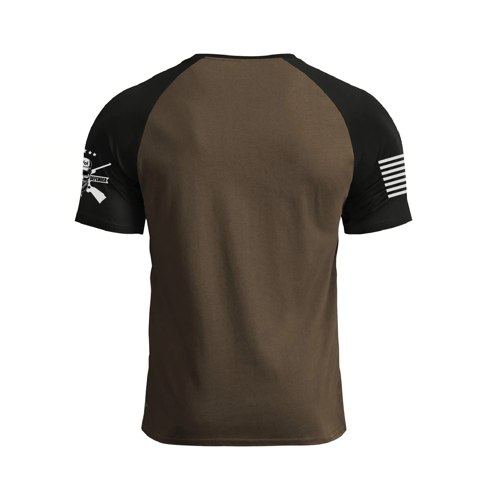 IN MY DEFENSE 100% COTTON RAGLAN GRAPHIC TEE