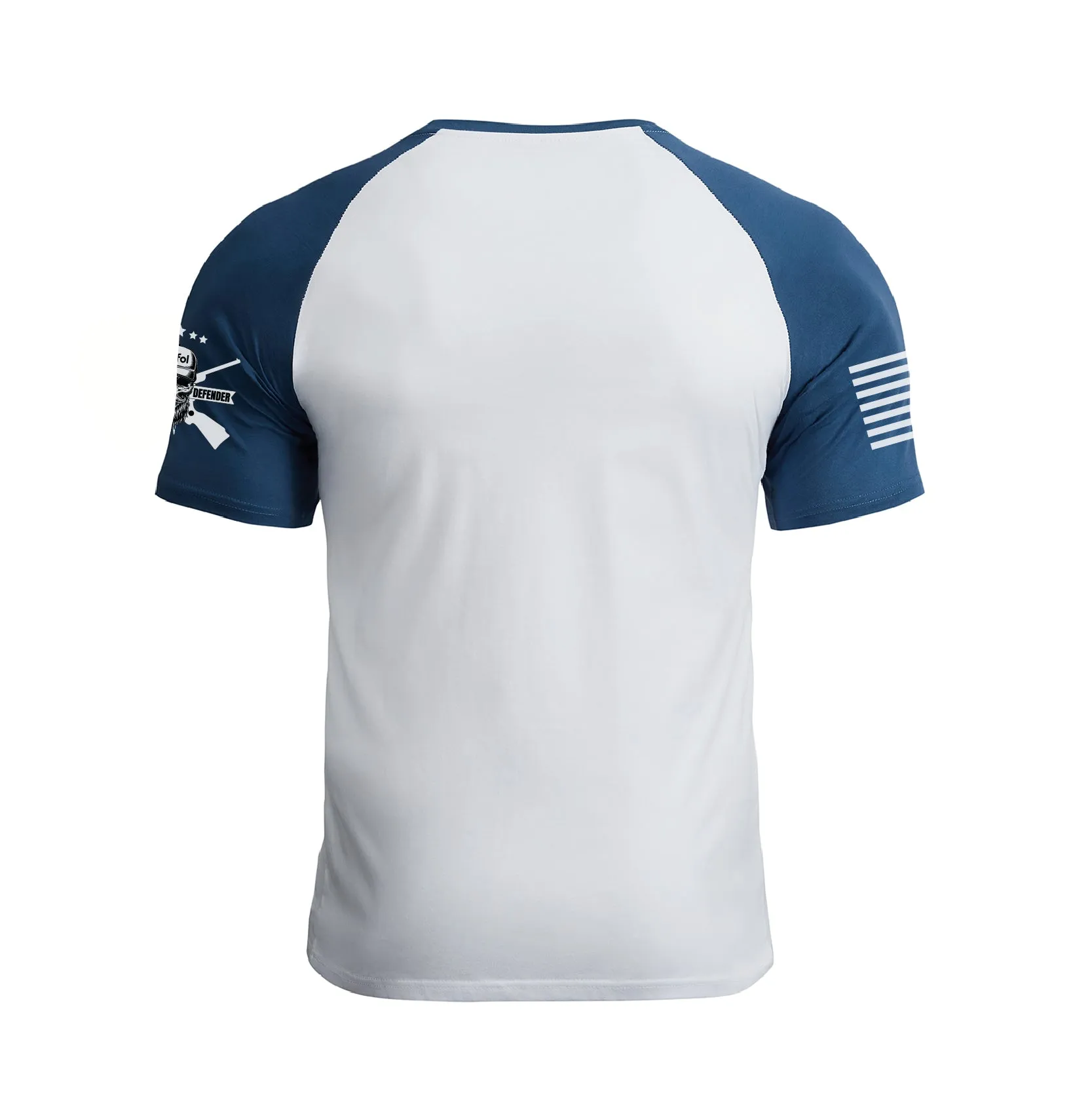 IN MY DEFENSE 100% COTTON RAGLAN GRAPHIC TEE
