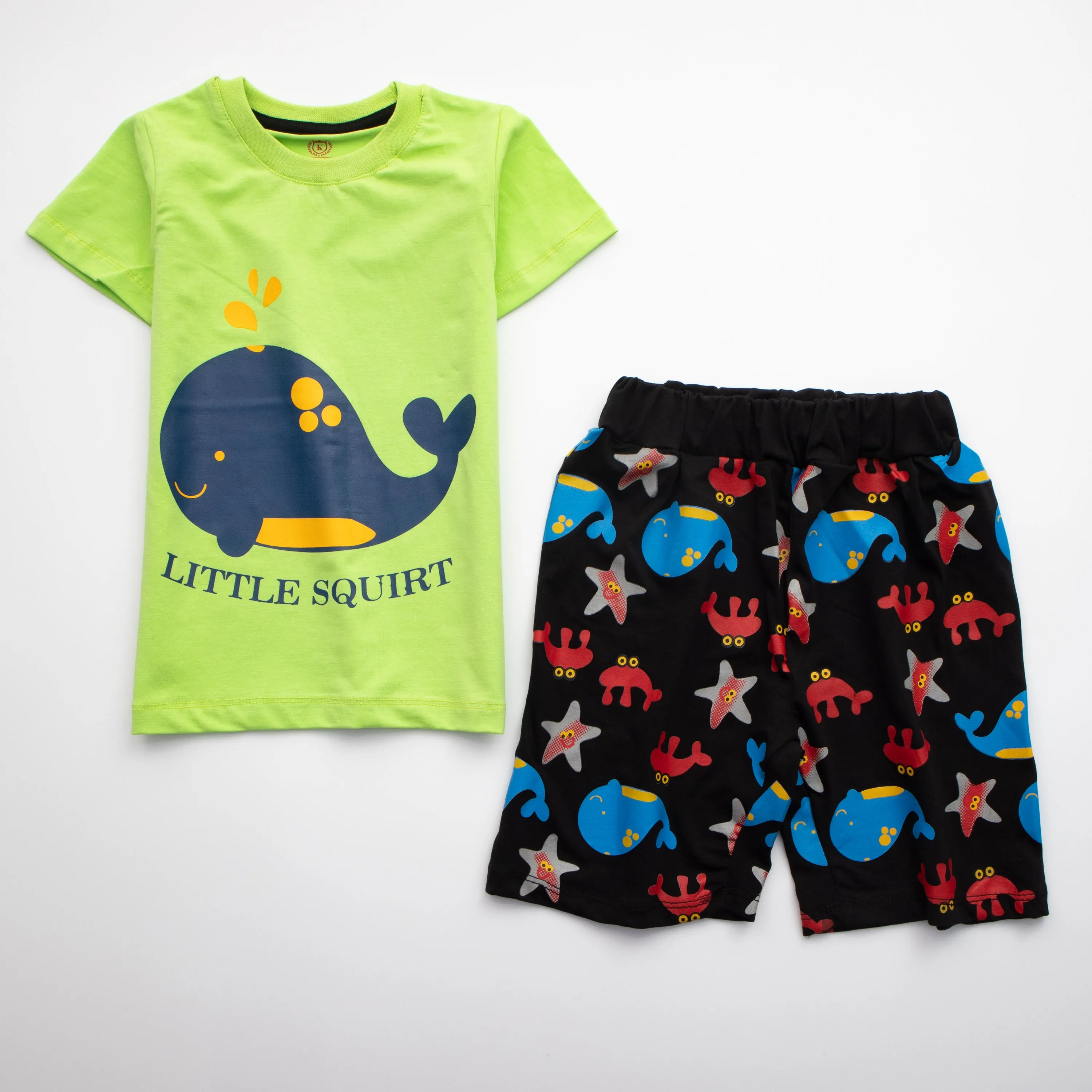 Infant Baba Half Sleeves 2 Piece Suit ( Little Squirt )