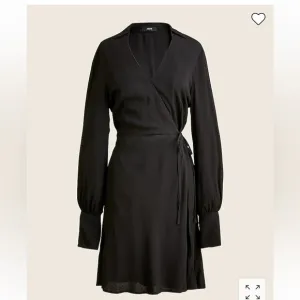 J. Crew Drapey wrap dress BD409 Black 4