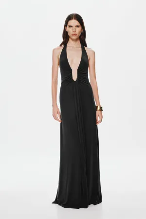 JENNIFER CUPRO MAXI DRESS