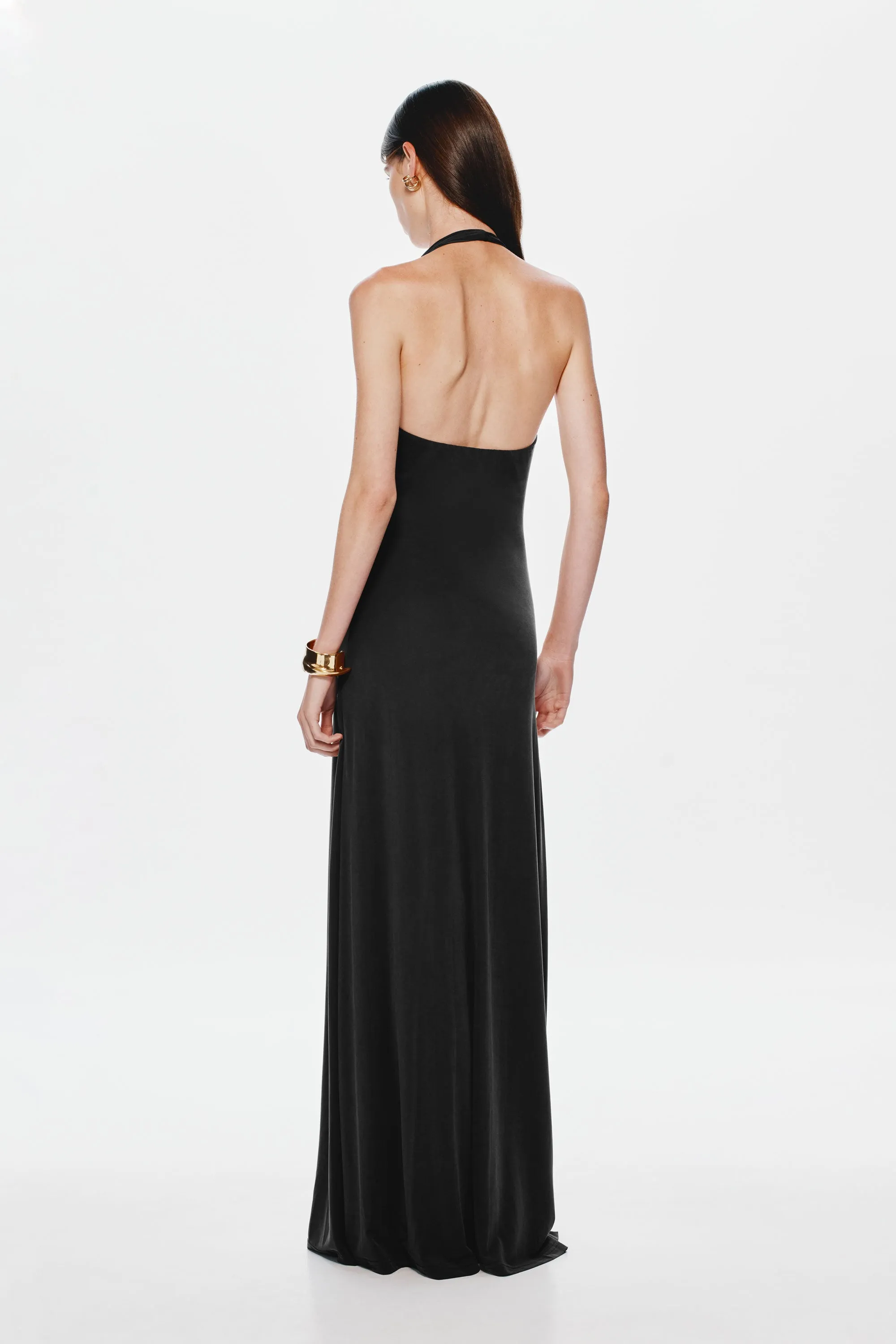 JENNIFER CUPRO MAXI DRESS