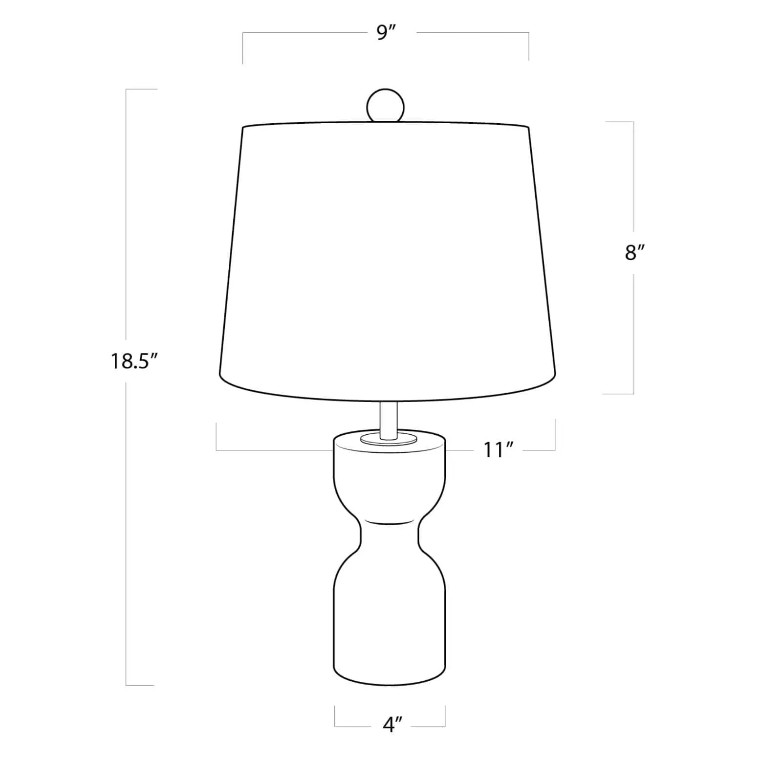 Joan Crystal Table Lamp Small