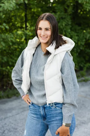 kenna vest in off white