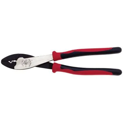 Klein Tools Journeymanƒ?› Crimping/Cutting Tool, 9.75 in, 10-22 AWG, J1005