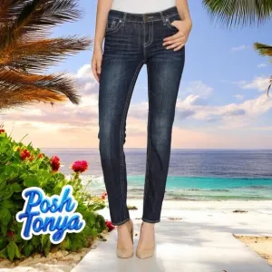 Kut From The Kloth Womens Straight Leg Jeans, Stevie High Rise Western, Size 10