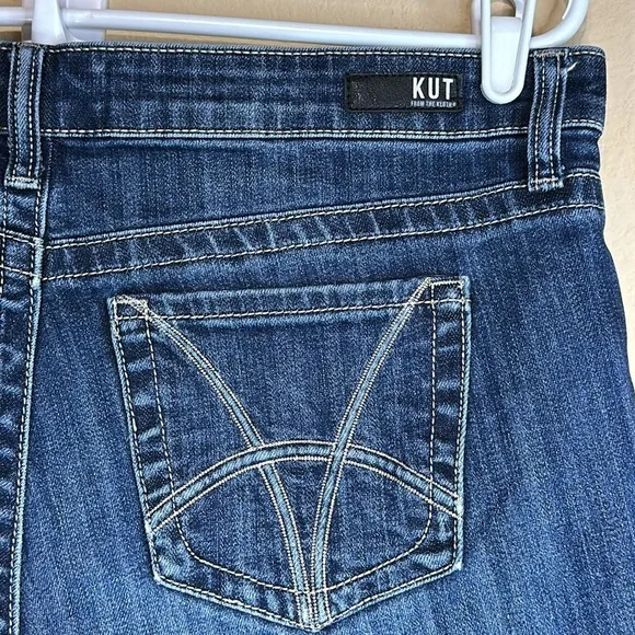 Kut From The Kloth Womens Straight Leg Jeans, Stevie High Rise Western, Size 10