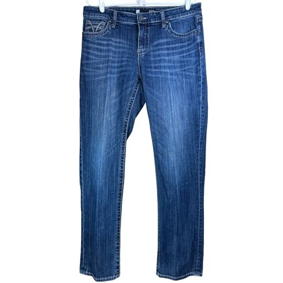 Kut From The Kloth Womens Straight Leg Jeans, Stevie High Rise Western, Size 10