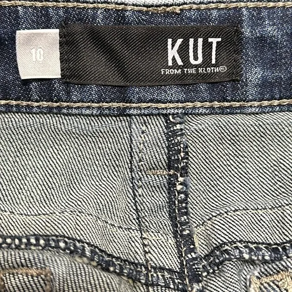 Kut From The Kloth Womens Straight Leg Jeans, Stevie High Rise Western, Size 10