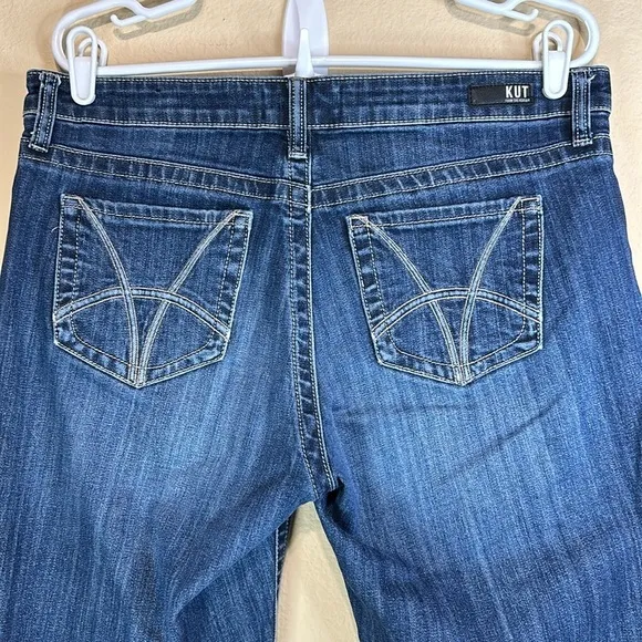 Kut From The Kloth Womens Straight Leg Jeans, Stevie High Rise Western, Size 10