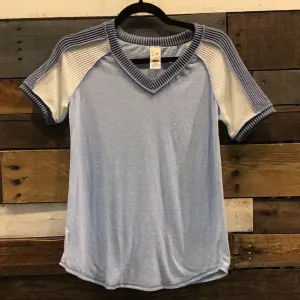 Let’s Get Sporty Raglan in Blue