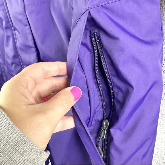 LL Bean Women's Size Small Winter Warmer Insulated Coat Hooded Mid-Length Purple