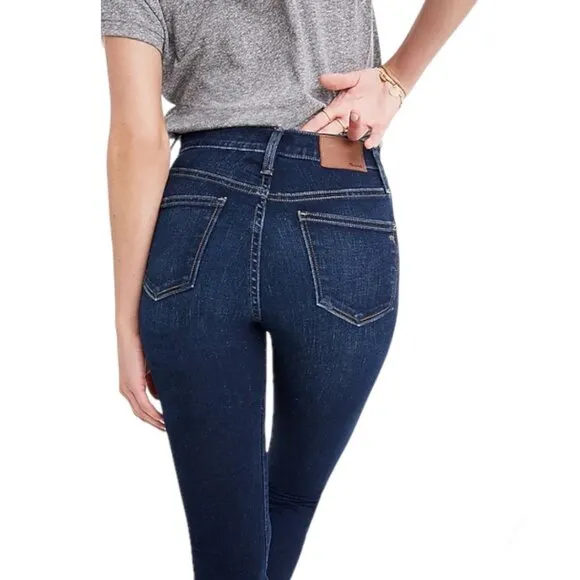 Madewell 10&quot; High Riser Skinny Denim Jeans in Hayes Wash Size 26 Classic