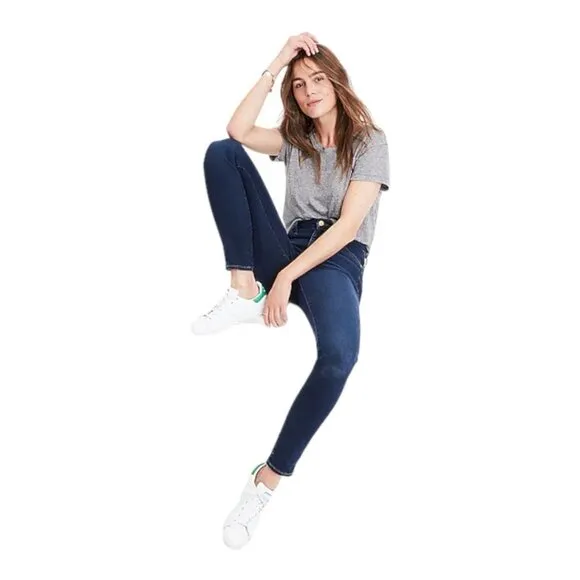 Madewell 10&quot; High Riser Skinny Denim Jeans in Hayes Wash Size 26 Classic