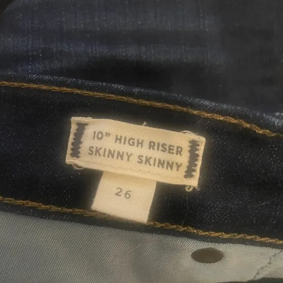 Madewell 10&quot; High Riser Skinny Denim Jeans in Hayes Wash Size 26 Classic