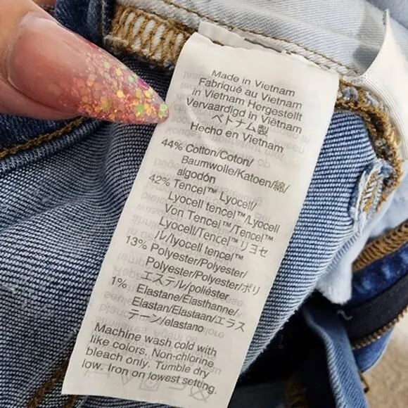 Madewell 11&quot; High Rise Skinny Jeans in Layne Wash Tencel Denim Edition Size 24